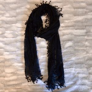Black Lace Scarf